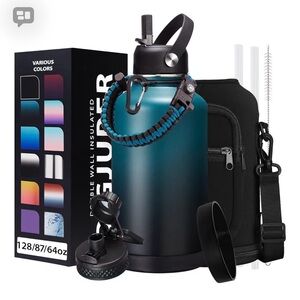 64 oz Insulated Water Bottle with Accessories